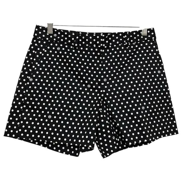 Michael Kors Pants - NWT Michael Kors size 6 black and white polka dot chino shorts women's